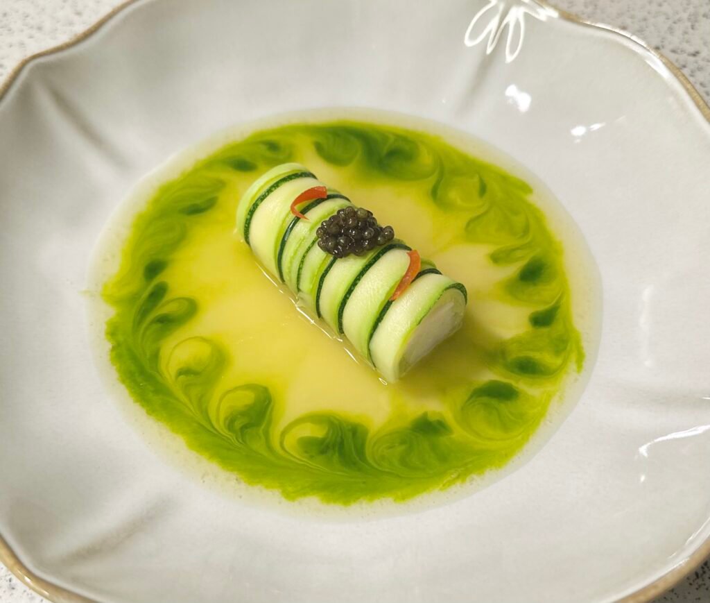 Zucchini Roulade with Beurre Blanc Sauce